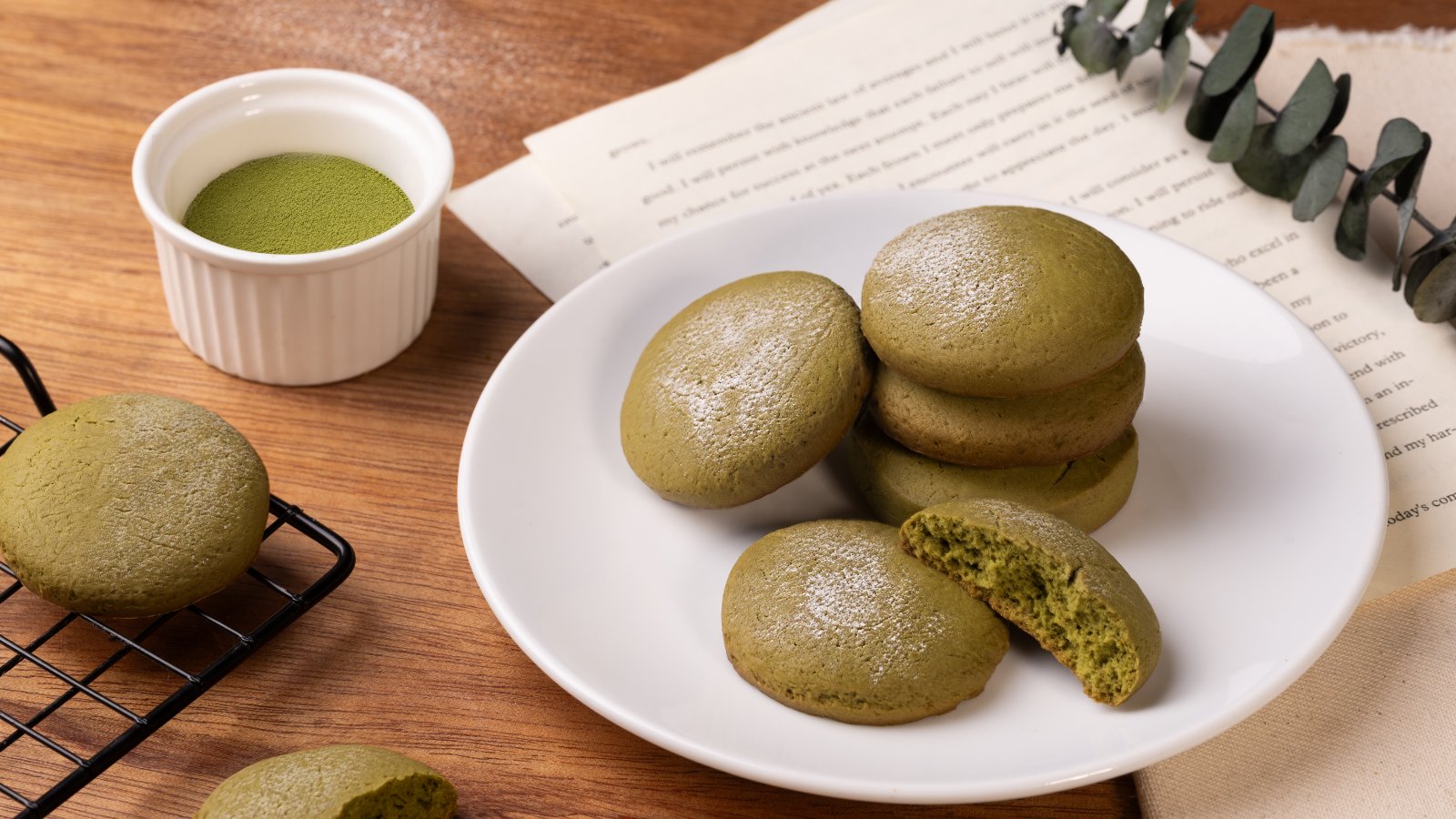 雪之翠抹茶餅乾手作成品